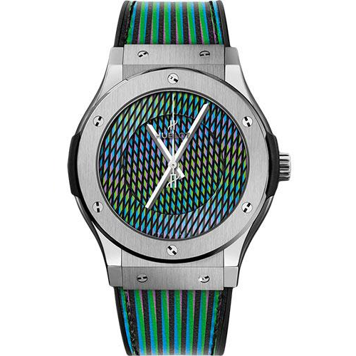 Hublot Classic Fusion Cruz Diez Titanium Watch - 45 mm - Cruz Diez Dial Limited Edition of 100-511.NX.8900.VR.CZD19