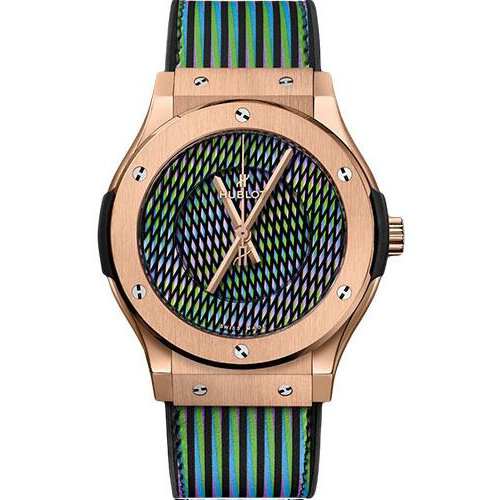Hublot Classic Fusion Cruz Diez King Gold Watch - 45 mm - Cruz Diez Dial Limited Edition of 30-511.OX.8900.VR.CZD19