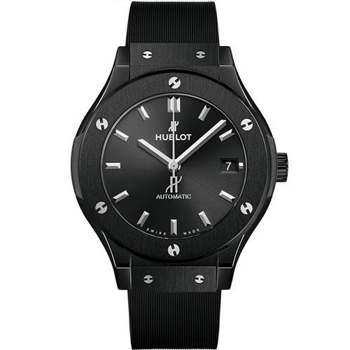 Hublot Classic Fusion Black Magic Watch - 38 mm - Black Dial - Black Lined Rubber Strap-565.CM.1470.RX