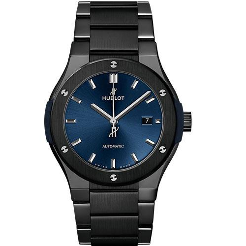 Hublot Classic Fusion Ceramic Blue Bracelet Watch - 42 mm - Blue Dial-548.CM.7170.CM