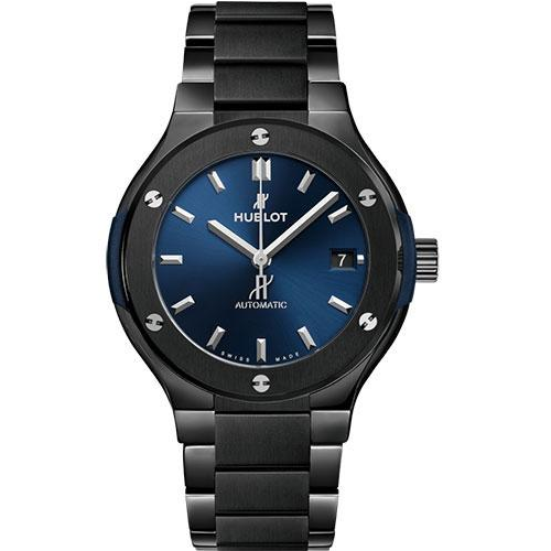 Hublot Classic Fusion Ceramic Blue Bracelet Watch - 38 mm - Blue Dial-568.CM.7170.CM
