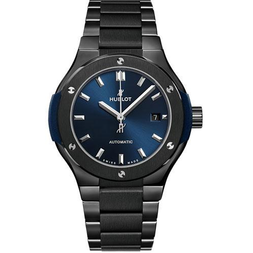 Hublot Classic Fusion Ceramic Blue Bracelet Watch - 33 mm - Blue Dial-585.CM.7170.CM