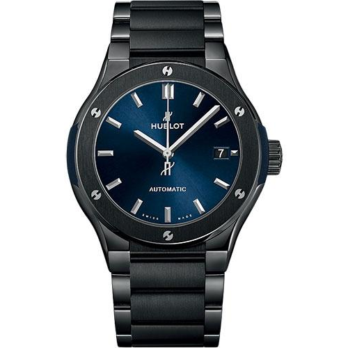 Hublot Classic Fusion Ceramic Blue Bracelet Watch-510.CM.7170.CM