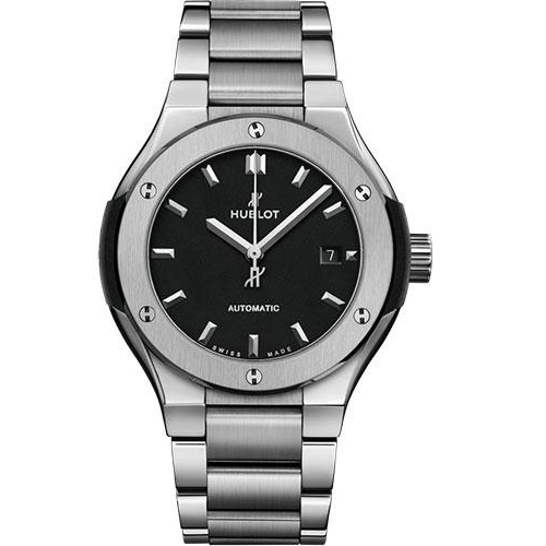 Hublot Classic Fusion Titanium Bracelet Watch - 33 mm - Black Dial-585.NX.1170.NX