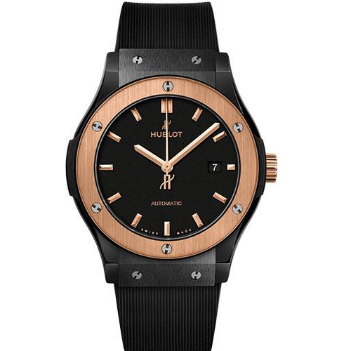 Hublot Classic Fusion Ceramic King Gold Watch - 42 mm - Black Lacquered Dial-542.CO.1181.RX