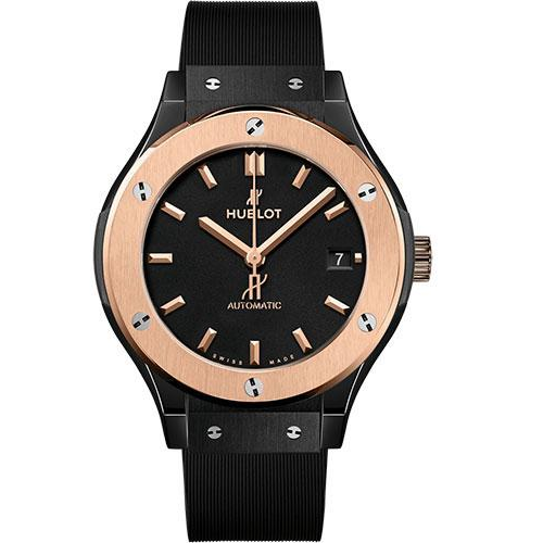 Hublot Classic Fusion Ceramic King Gold Watch - 38 mm - Black Lacquered Dial-565.CO.1181.RX