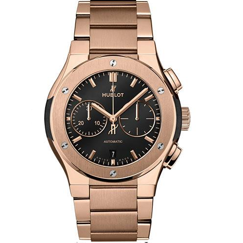 Hublot Classic Fusion Chronograph King Gold Bracelet Watch - 42 mm - Black Dial-540.OX.1180.OX