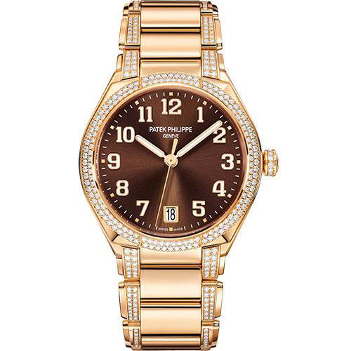 Patek Philippe Twenty~4 Automatic Watch - 36 mm Round Case - Rose Gold - Brown Dial - 7300/1201R-010