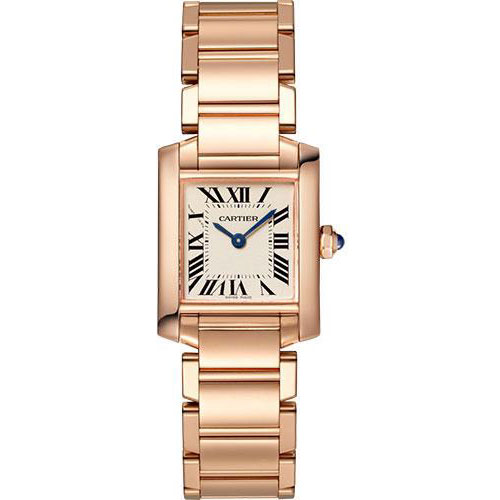 Cartier Tank Francaise Watch - 25 mm Pink Gold Case - WGTA0029